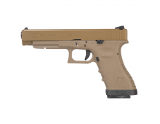 Страйкбольный пистолет (WE) GLOCK 34 V2 Magwells Type A (Tan)