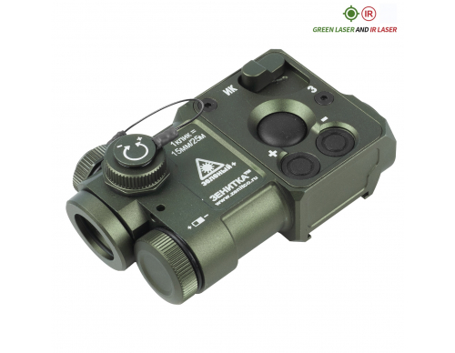 Лазерный целеуказатель (WADSN) ПЕРСТ-4 В3.0 (Green/IR laser) OD