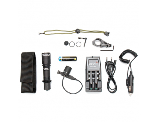 Фонарь (ArmyTek) DOBERMANN Pro v3 1700Lm White комплект (З/У, аккумулятор, кнопка, крепление)